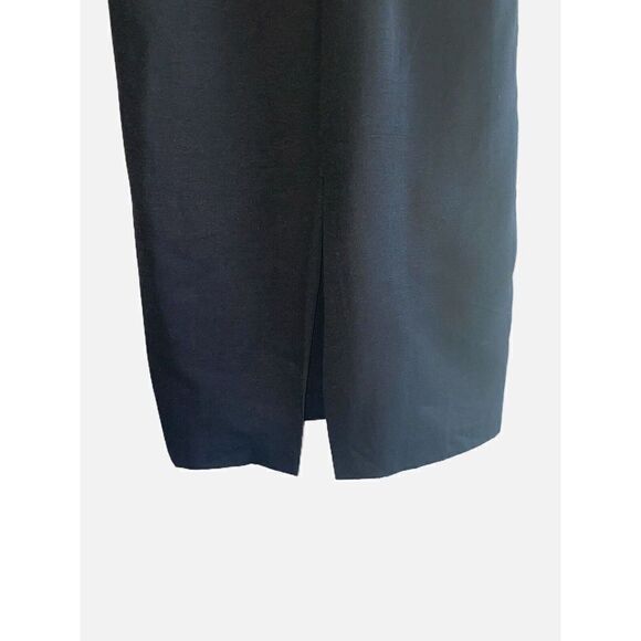 Vnt Sarah Elizabeth Dress Crew Neck Beaded Pearl Button Shoulder Pads 10 Petite - Picture 3 of 16